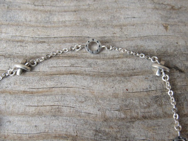 NEW SILPADA A2173 Sterling Silver X0 Hugs & Kisses Ankle Bracelet 9.5in A 2173