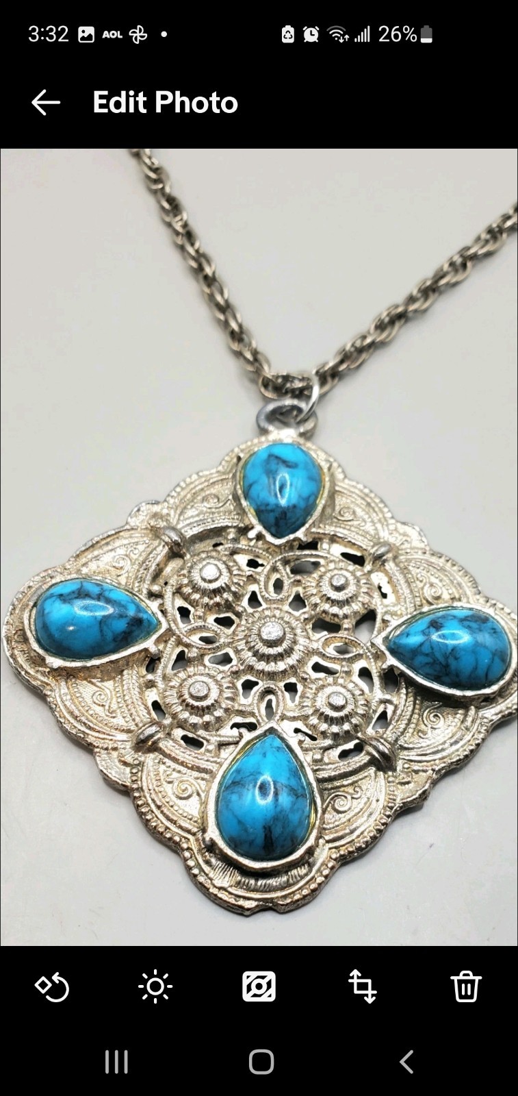 10Pc Southwest Style Faux Turquoise Lot: Premier Designs Necklace, Avon pendant+