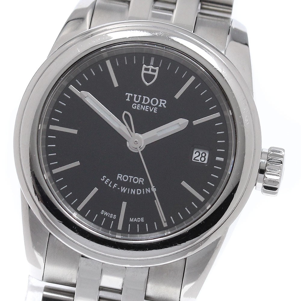TUDOR Glamour 51000 Date black Dial Automatic Ladies Watch_957905