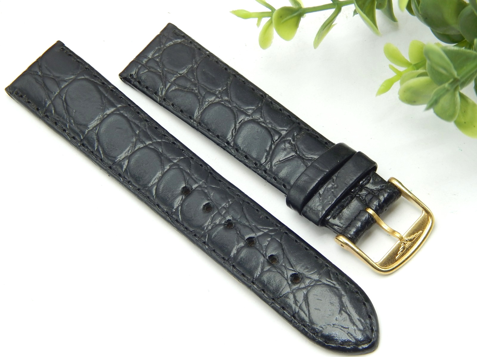 New 18mm X 16mm 18X16 Cuir Veritable swiss made Longines watch band Croco strap