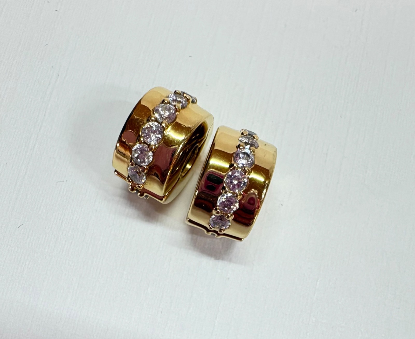Pandora 14k Gold Plated and Zirconia Charms