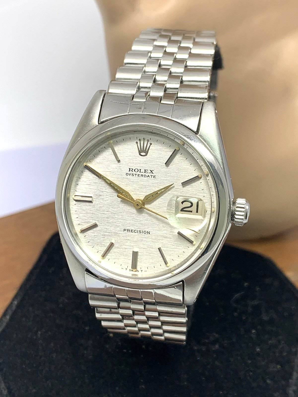 Rolex OysterDate Men’s Watch 6694 Swiss Mechanical 60’s Silver Stainless Steel