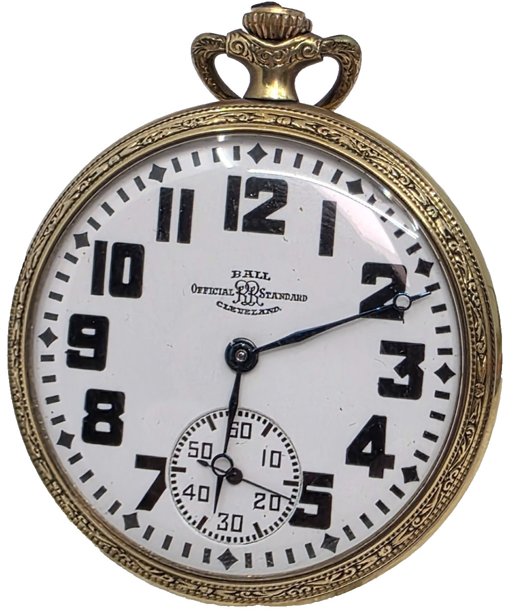 1910 Ball Waltham Official Standard Railroad Grade Model 1899