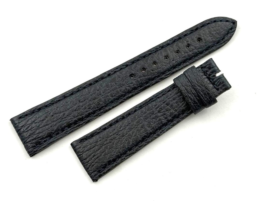 Limited Edition Genuine Dark Blue Shark Leather Strap 20/16mm Watch Parts