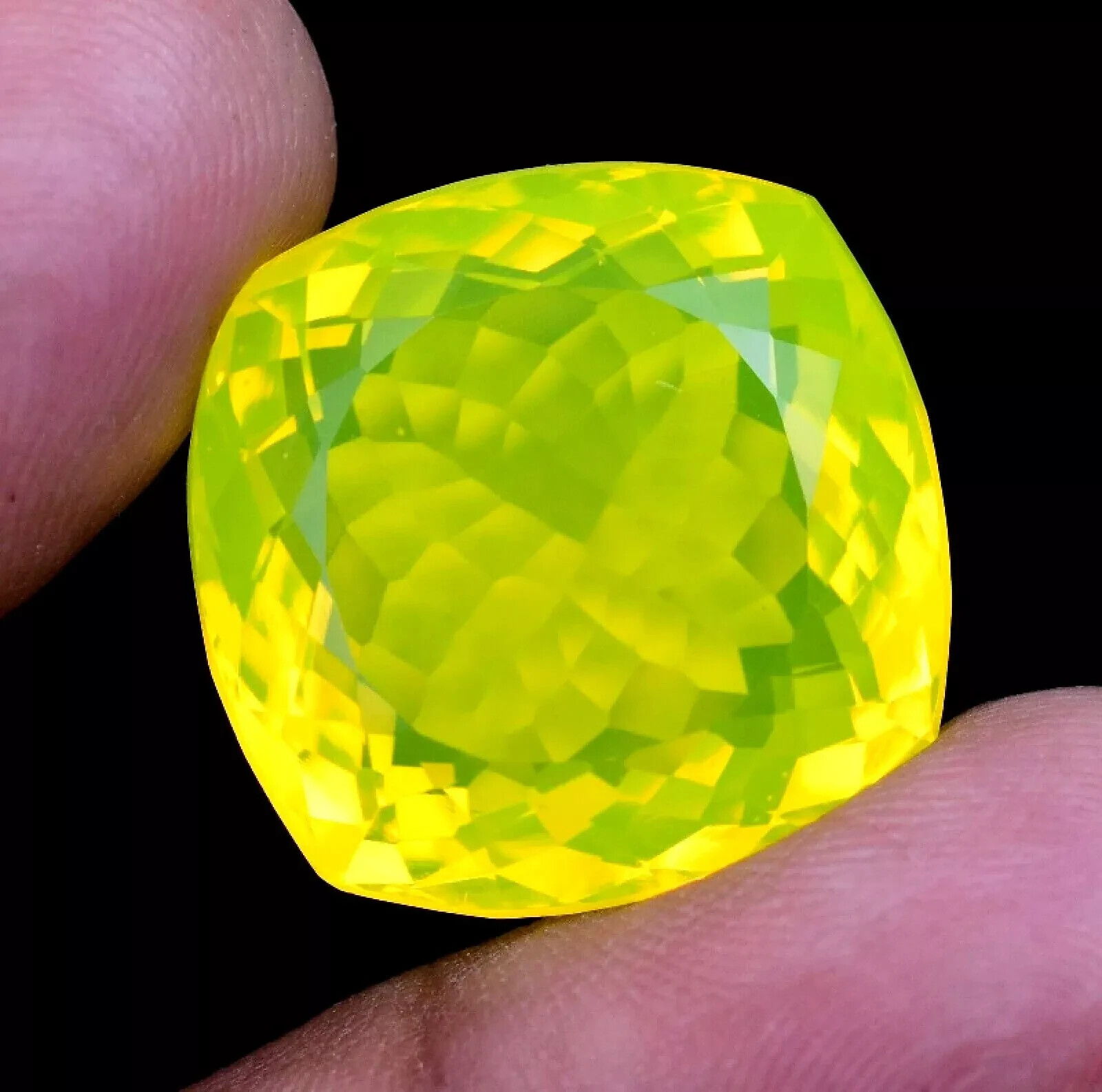 142.50 Ct Natural Green Opal Cube Welo Australian Certified Untreated Gemstone