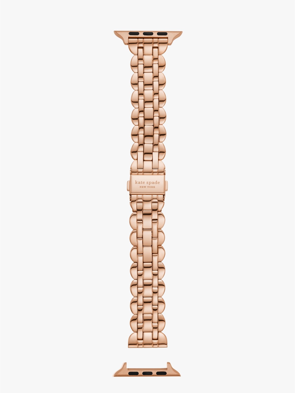 Kate Spade New York Rose Gold Stainless Steel Band Apple Watch 42 44 45 KSS0121
