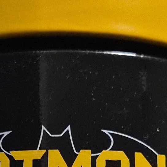 Accutime Batman Analog Quartz Wristwatch Black/Yellow Logo Dial Rubber Band
