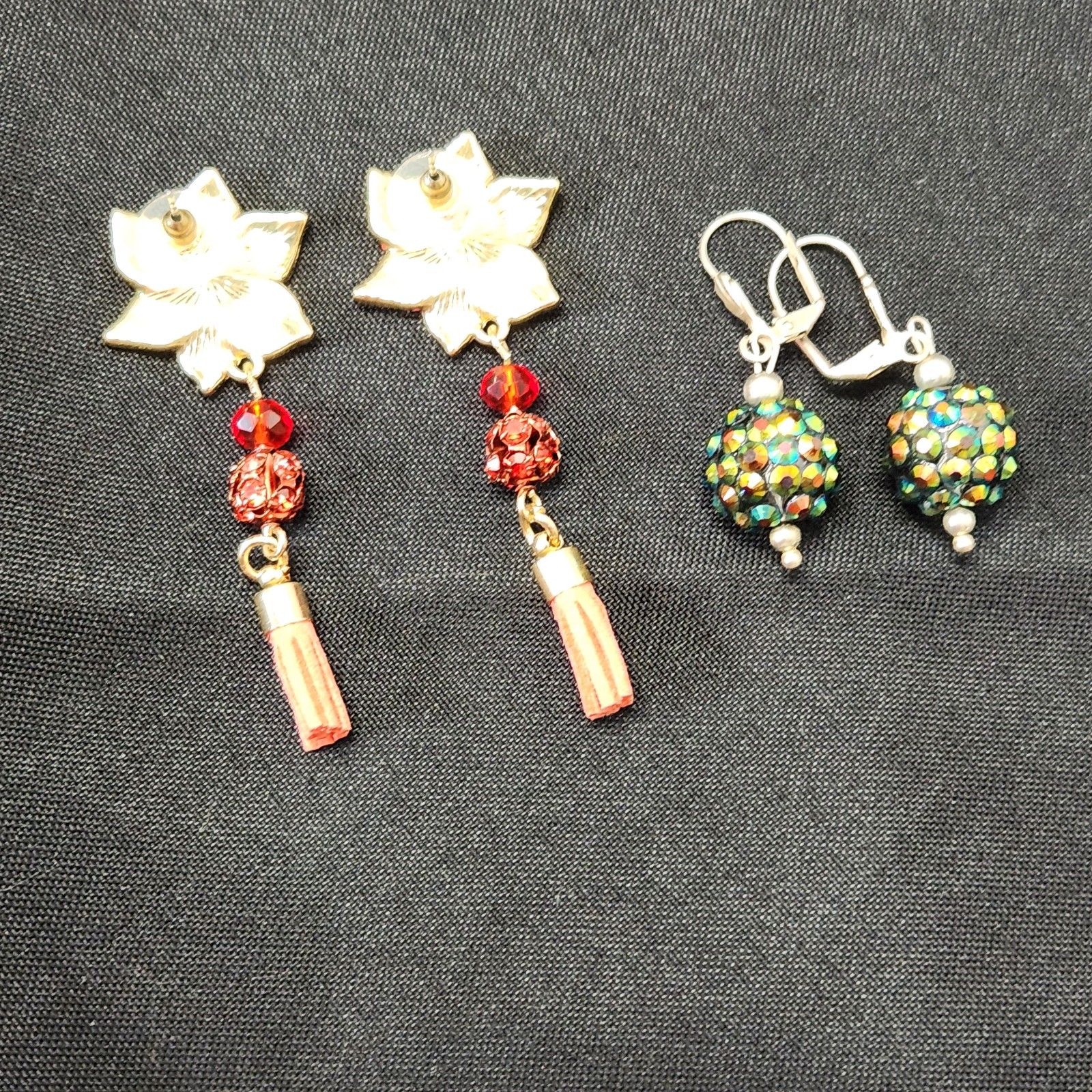Lot of Fashion Jewelry Earings & Miscellaneous Some Are Hand Crafted See Picture