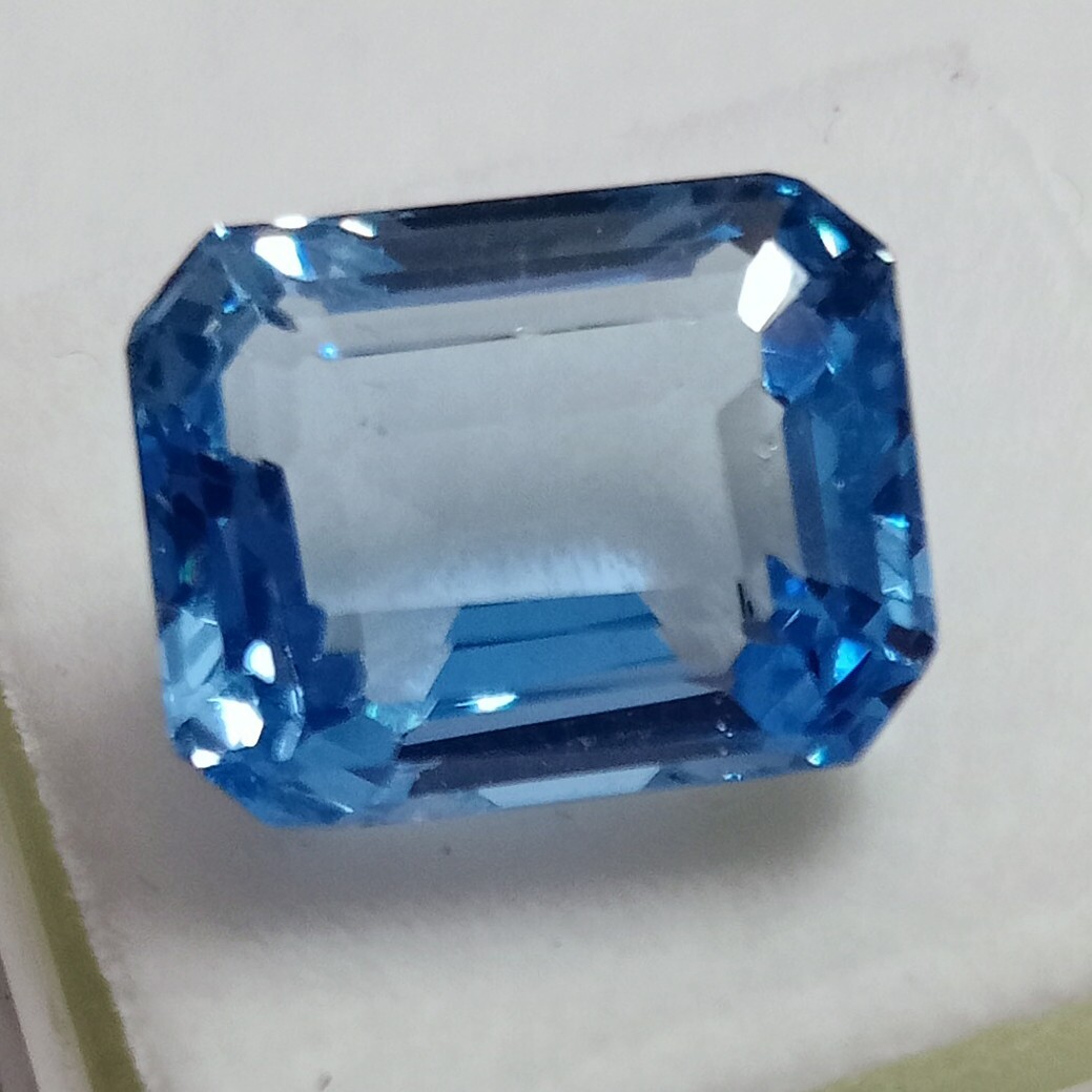 Awesome Blue Aquamarine Emerald Cut 9-11 Ct Natural Loose Gemstone EGL Certified