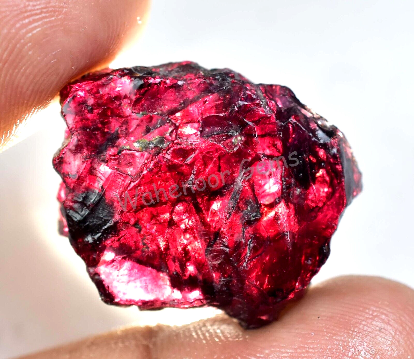 49.30 Ct Natural Red Brown Painite Rough Facet Top Quality Mogok AGL Certified