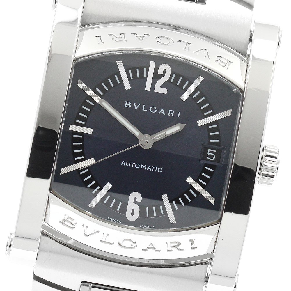 BVLGARI Assioma AA44S Date Blue gray Dial Automatic Men’s Watch_945225