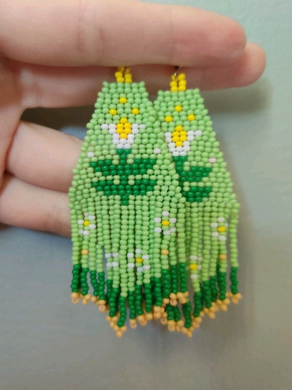Handmade beaded earrings