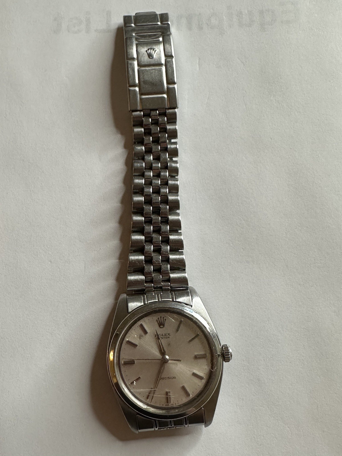 ROLEX OYSTER PRECISION REF 6424 STAINLESS STEEL ORIGINAL DIAL
