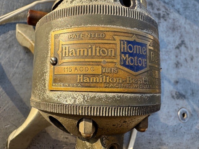 Vintage Hamilton Beach Jeweler Watchmaker Jeweler Lathe Motor Tool With Pedal