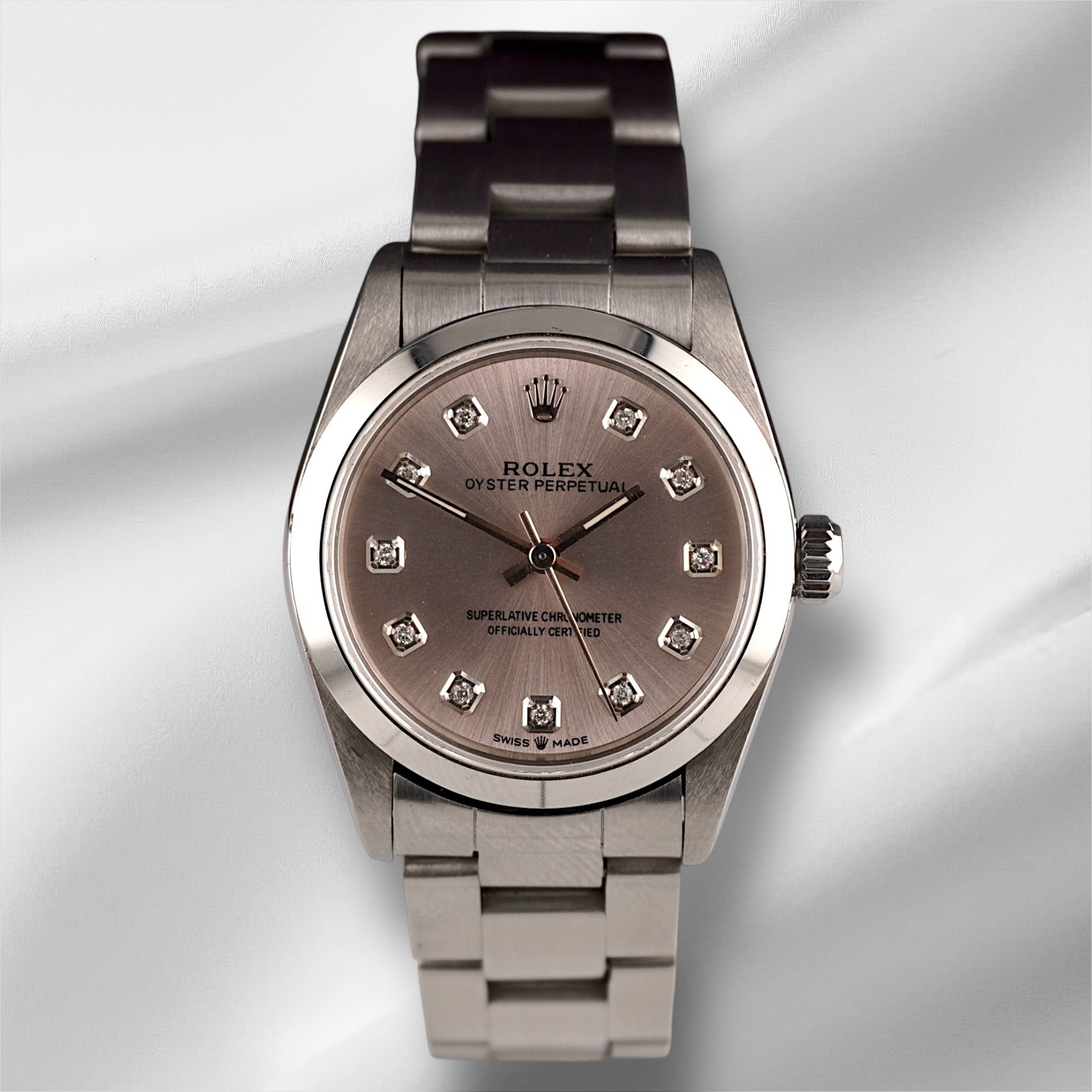 Rolex Oyster Perpetual 31mm Stainless Steel Silver Dial Watch 67480