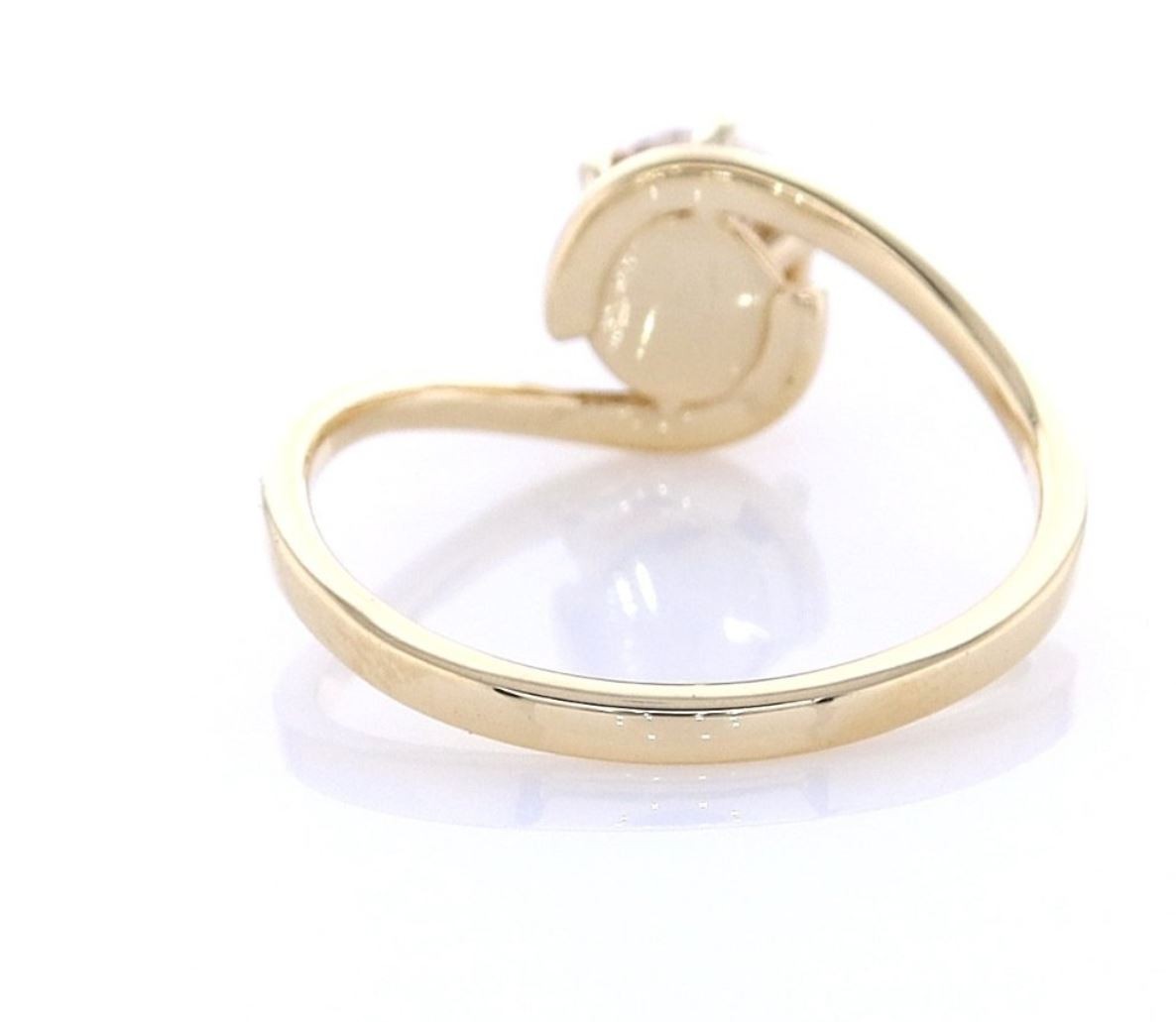 IGI Certified 1.02ct Natural Round Brilliant Cut Diamond Ring in 14K Yellow Gold