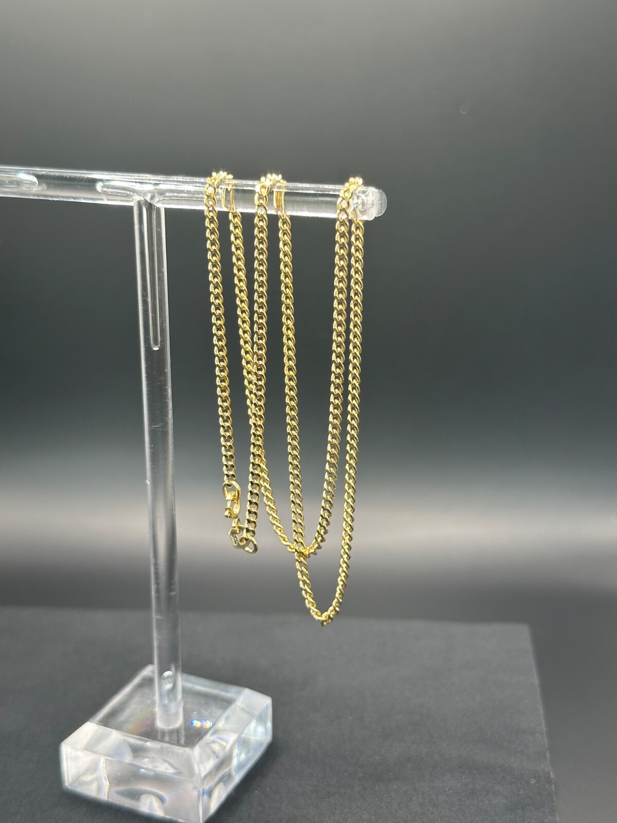 14K Yellow Gold Curb Link Chain Necklace 18″2.2mm 2.75g 585 Stamped Real Genuine