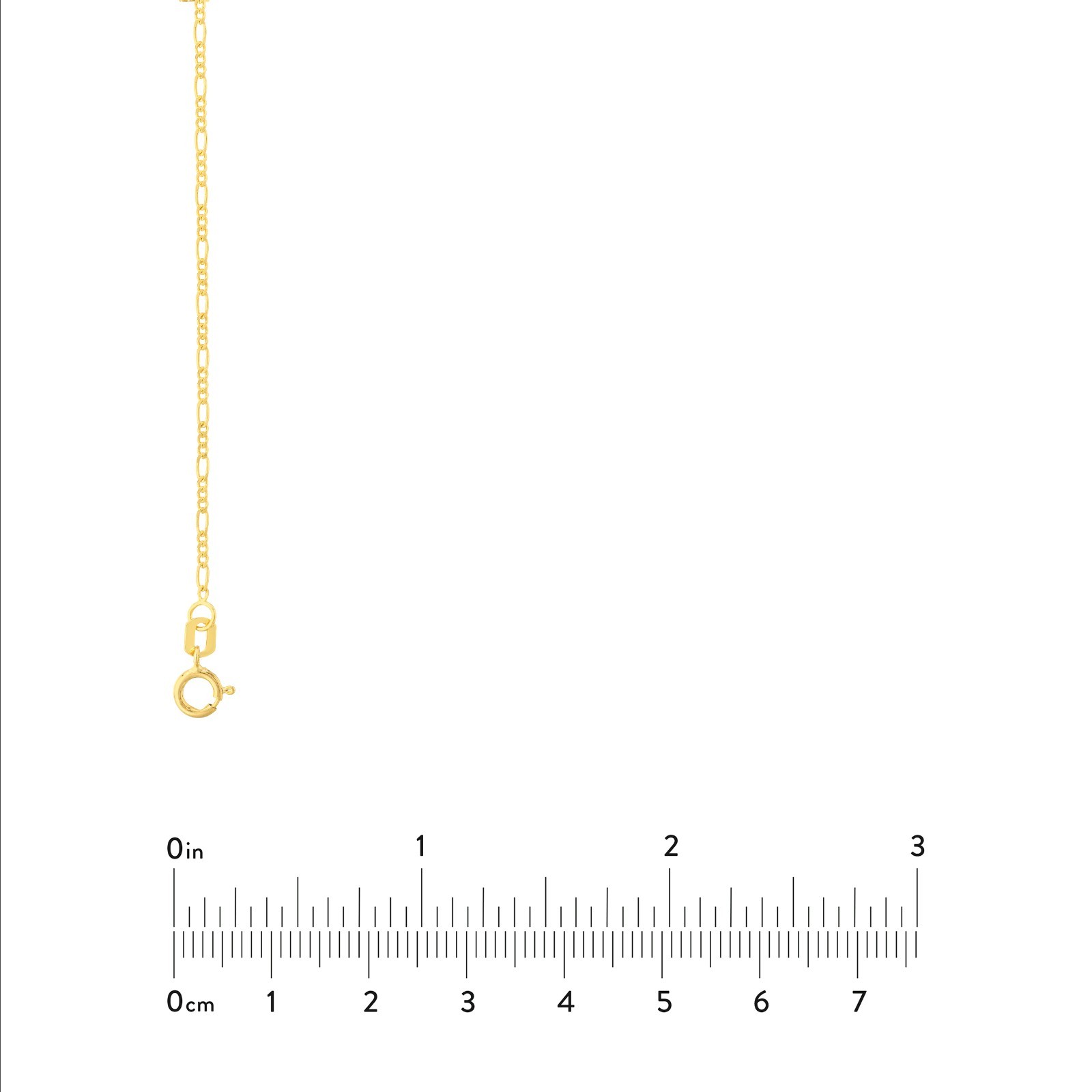 1.28mm Concave Figaro Chain Necklace Real 14K Yellow Gold
