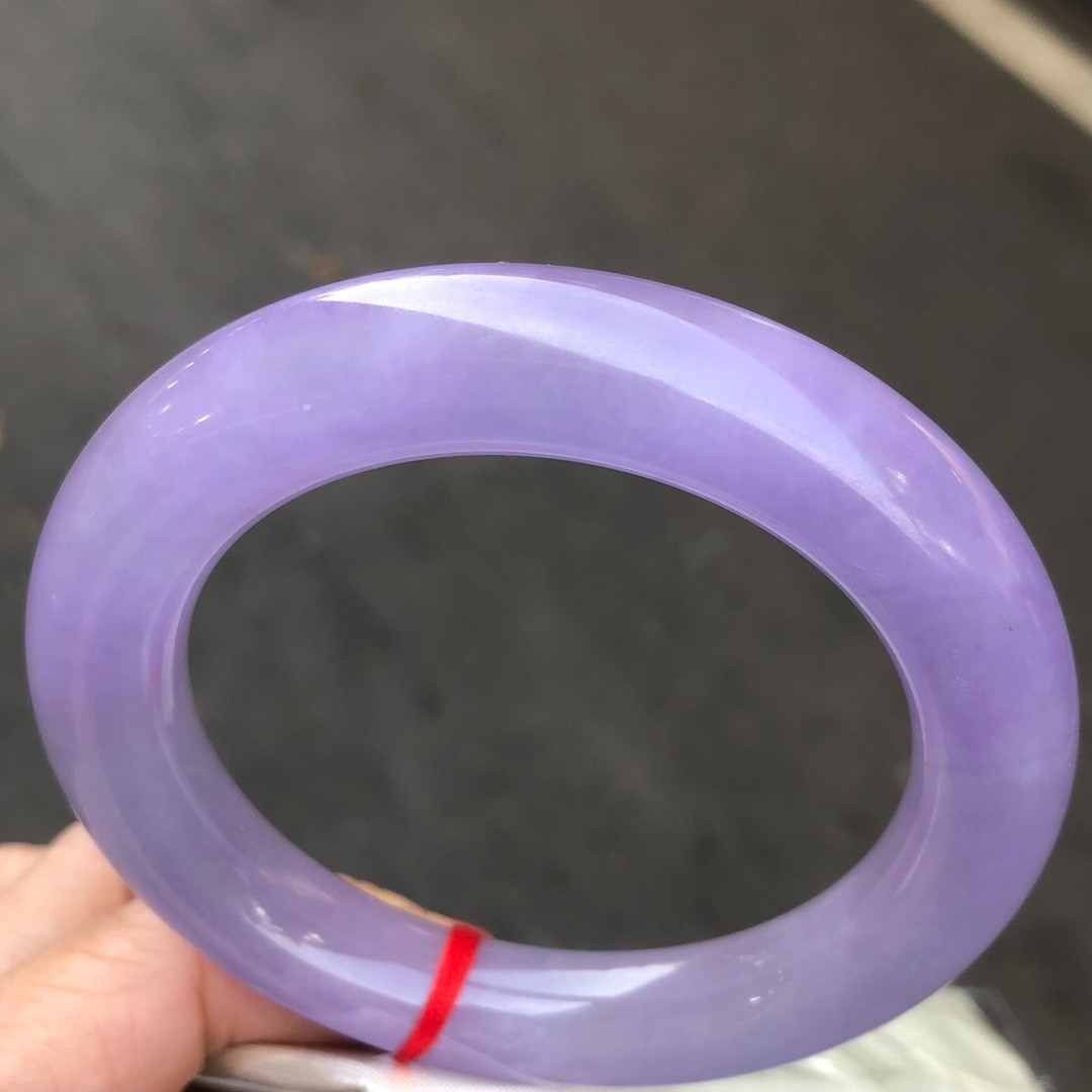 Natural ice Purple&lavender Burmese Jade jadeite amulet Bracelets Bangle 57mm