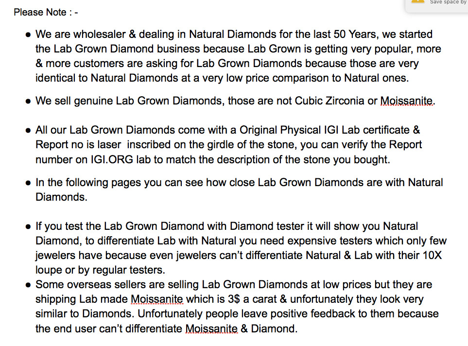 RADIANT Cut 2.58 Cts IGI Cert Lab Grown CVD Diamond G Color VS1 Clarity