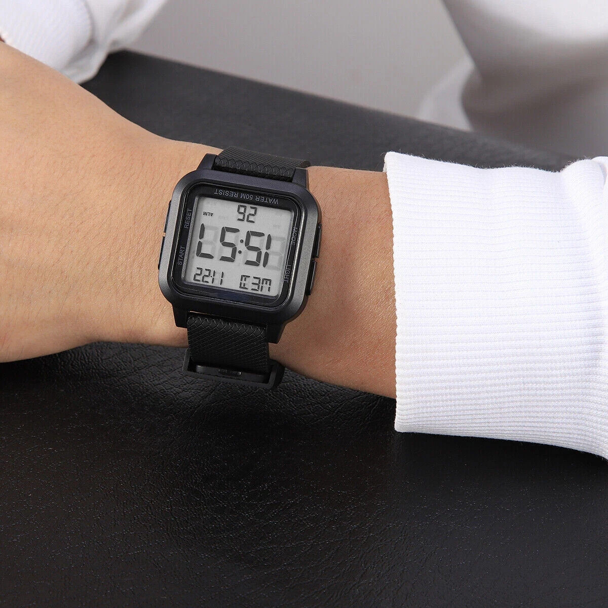 Men Waterproof Digital Sports Watch Military Tactical LED Backlight Wristwatch