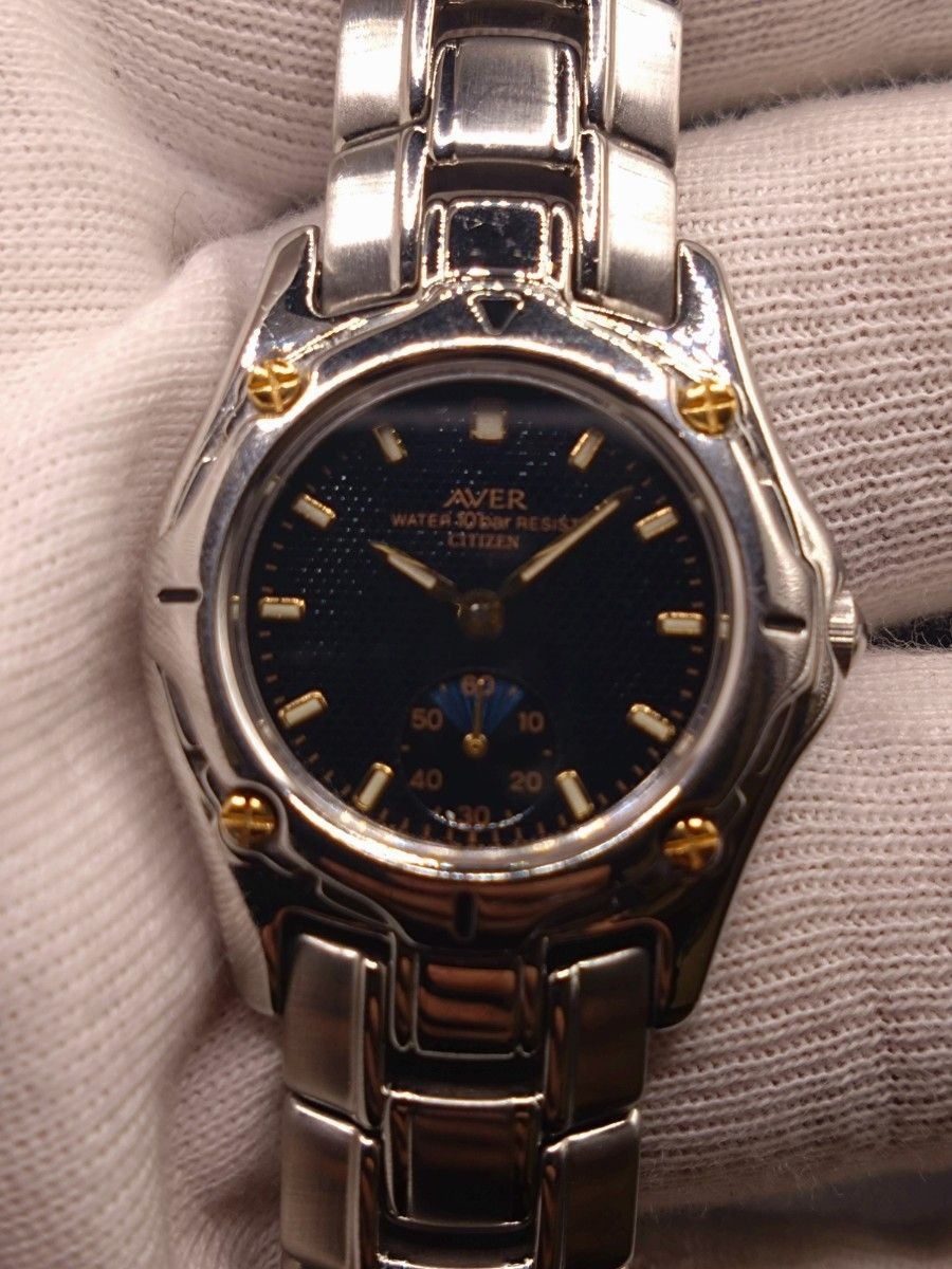 [EXC++] CITIZEN AVER 6040-K08480 Small Seconds Quartz Ladies Watch Japan
