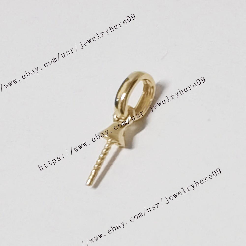 Pearl 9mm-10mm Semi Mount Solid 14k Yellow Gold Pendant Valentine’s Day Jewelry