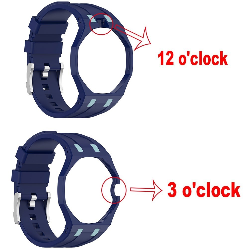 For Swatch AP x Royal Pop One-piece Strap Mod Kit Silicone Watch Band + PC Case