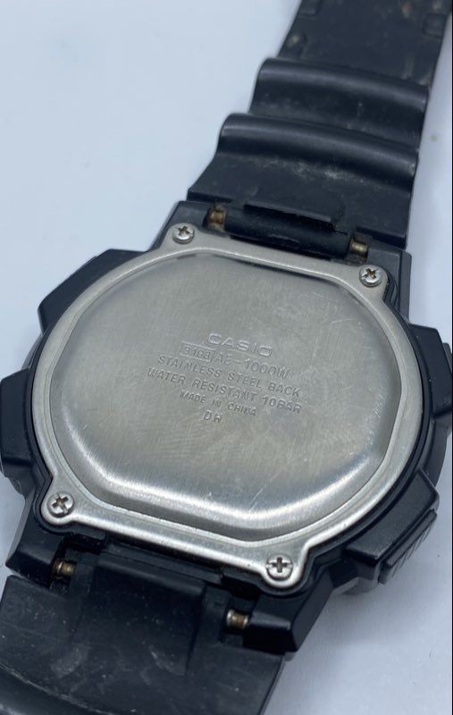 Men’s Casio AE-1000W 45.4mm WR 100M Digital Stainless Steel Watch 40.7g