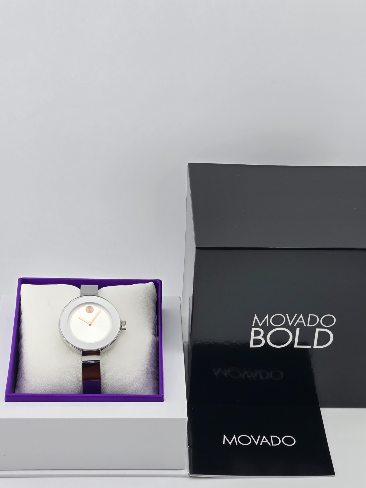 Movado Women’s Bold Silver Dial Stainless Steel Watch – 3600194 ($495 MSRP)