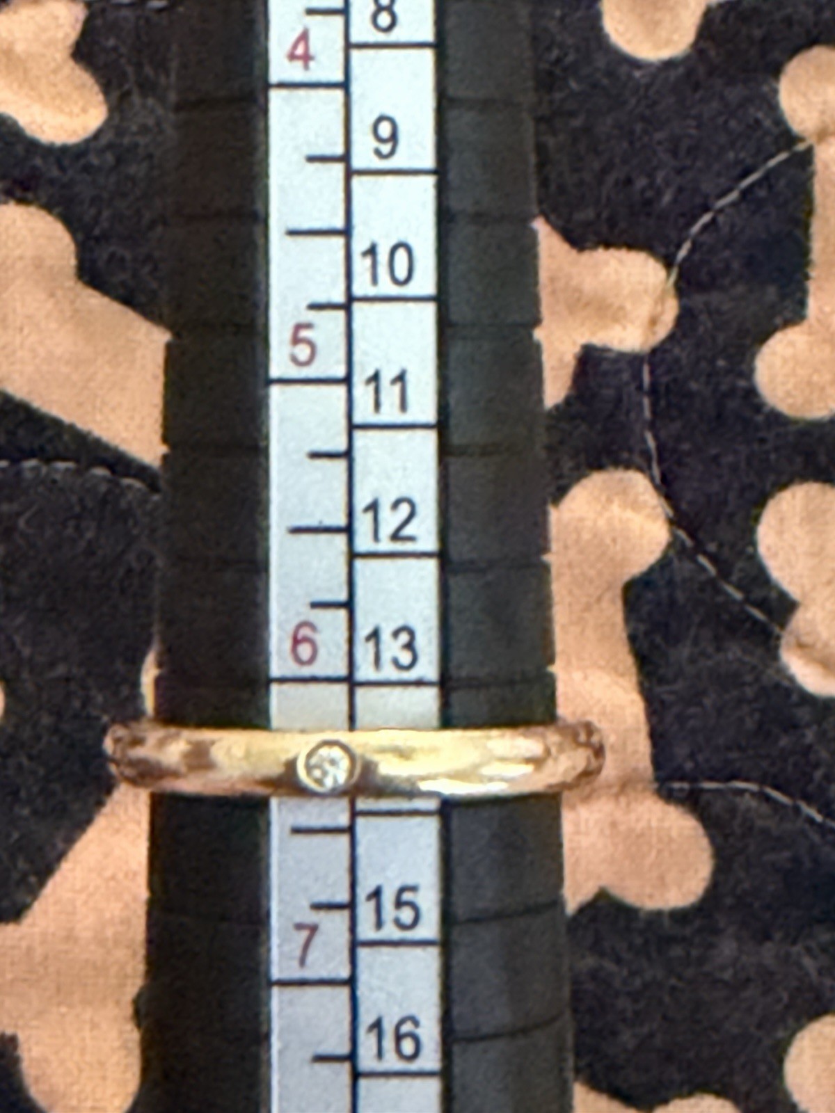 Tiffany & Co. Elsa Peretti 18K Yellow Gold Diamond Band Ring w/ T&Co Blue Box