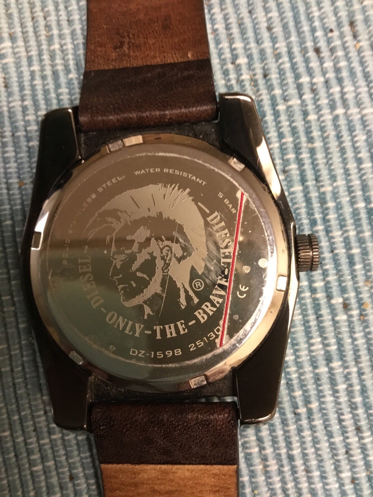 Mens Diesel Quartz Watch, Only The Brave, Model DZ-1598 Blue Dial 5 Bar WR