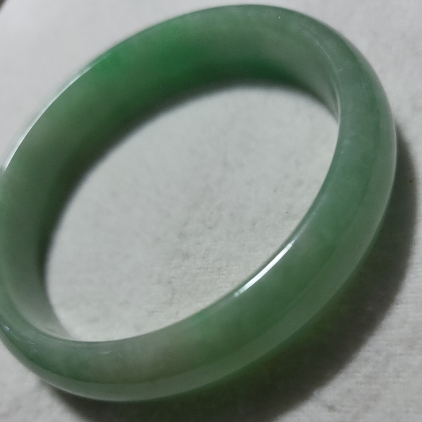 61 mm Icy Green Jadeite Jade Myanmar Jade Bangle