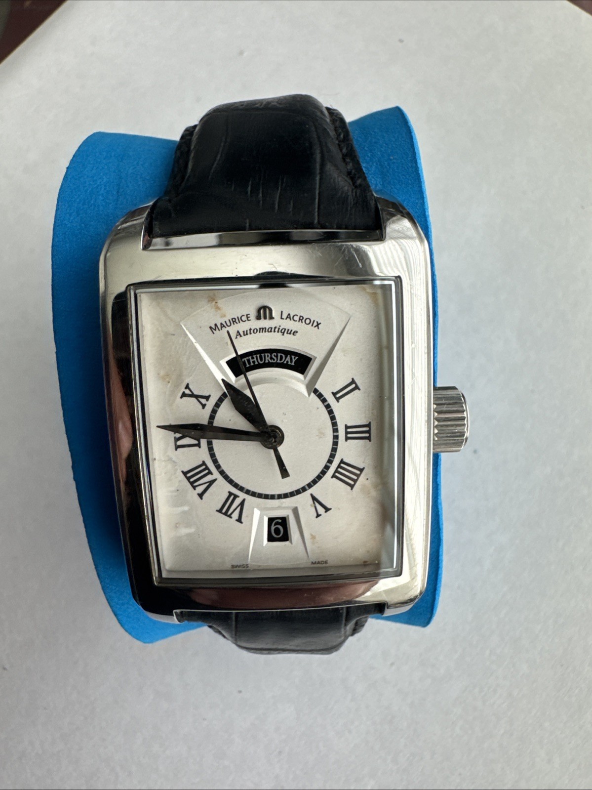 Maurice Lacroix Pontos Automatic PT6137 Rectangular Men’s Watch Swiss Made