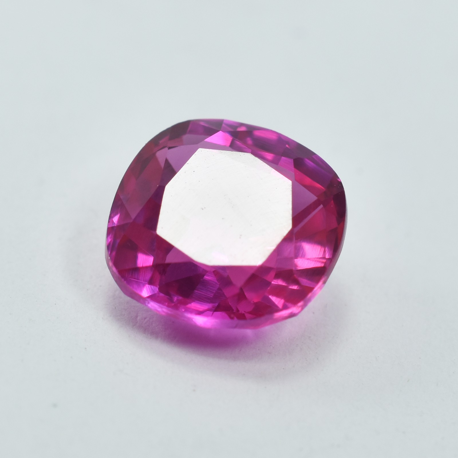 Amazing Square Cushion Cut Natural 3.60 Ct Pink Ruby Loose Gemstone CERTIFIED