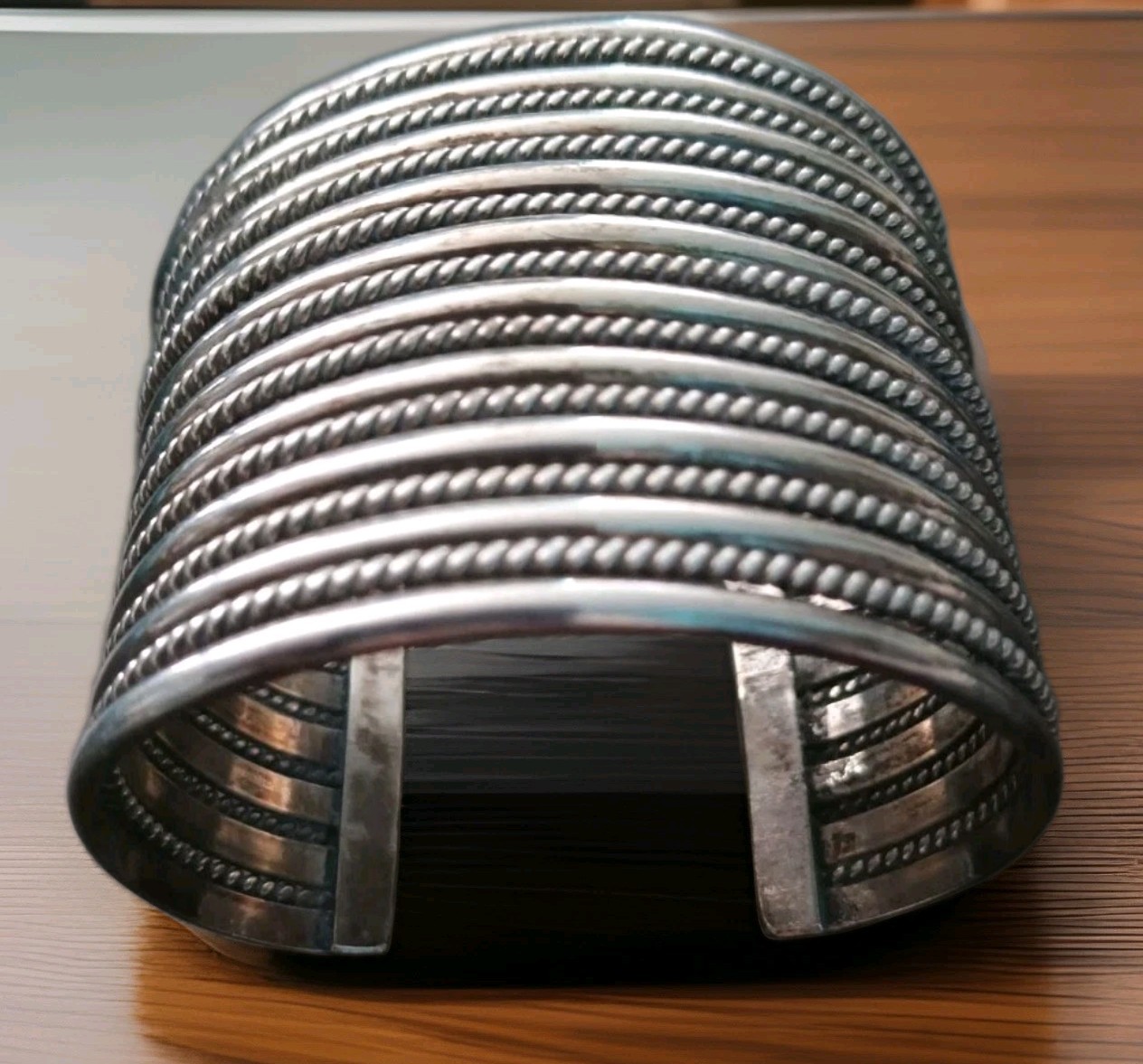 Vtg. Sterling Silver 1 3/4″ Wide Cuff Bracelet-5 1/2″ – 79.6g- Navajo Res. Buy