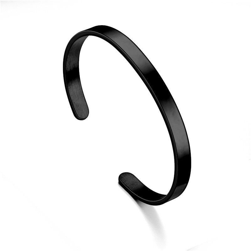 Men’s Fashion Jewelry Gold Silver Or Black Cuff Stainless Steel Bracelet Hot USA