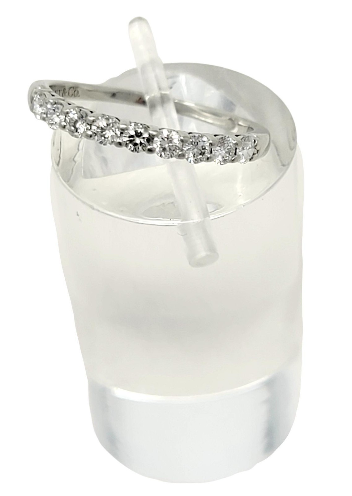 Tiffany & Co. Embrace Semi-Eternity 9 Round Diamond Band Ring in Platinum