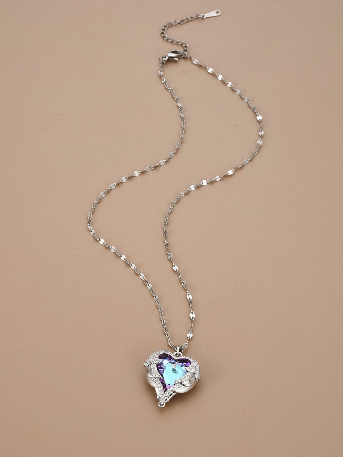 Heart Necklaces Love Gifts For Girls Angel Wings Pendant Chain for Women Mystic