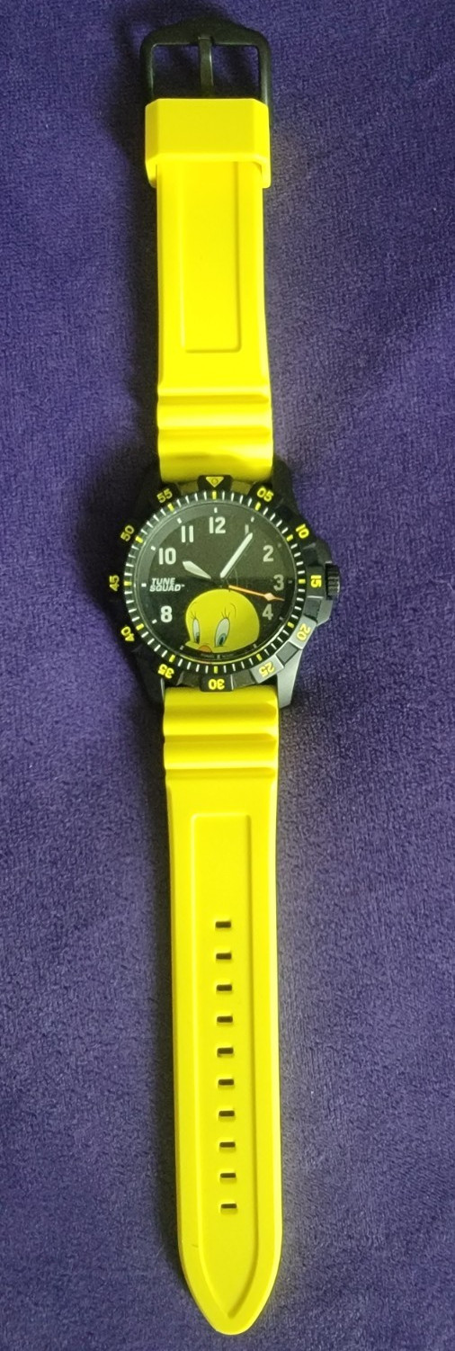 Fossil Space Jam A New Legacy Tweety Tune Squad Limited Quartz Watch Yellow