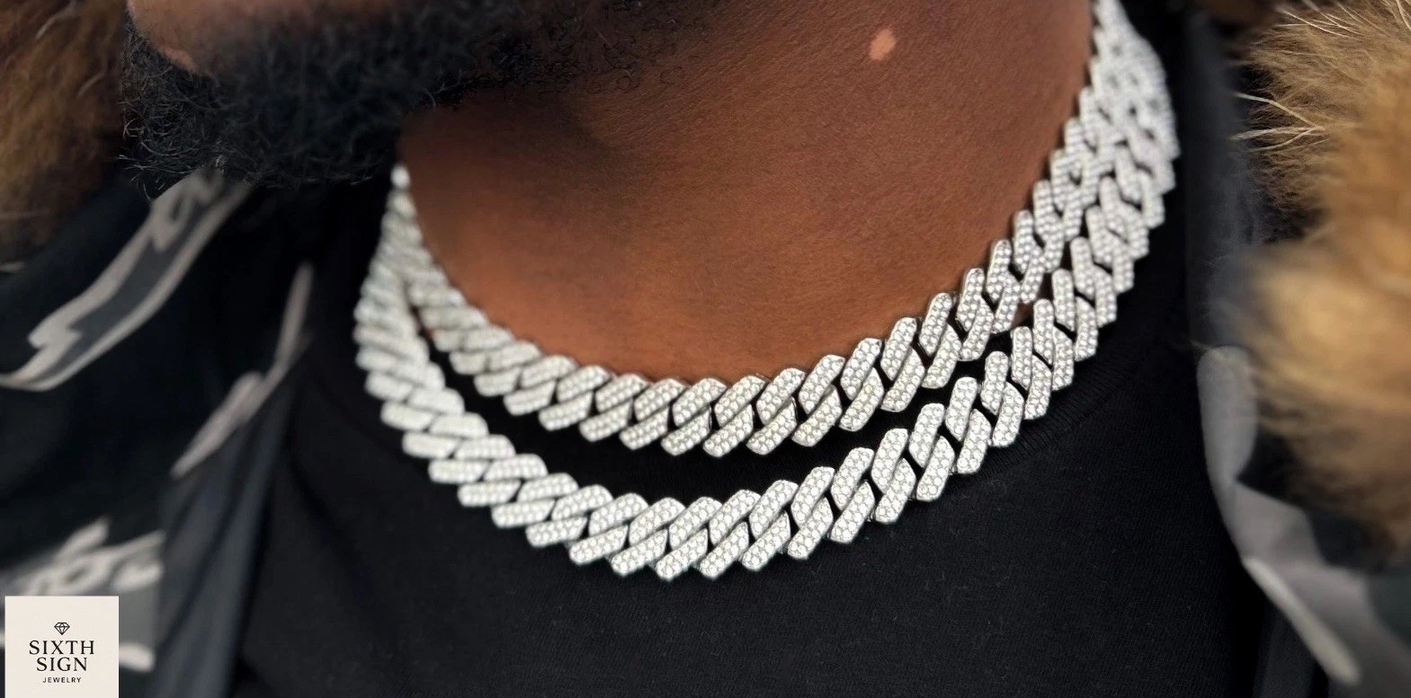 15MM VVS1 Moissanite Cuban Link Chain Iced Out GRA Certified Necklace 20” 22”
