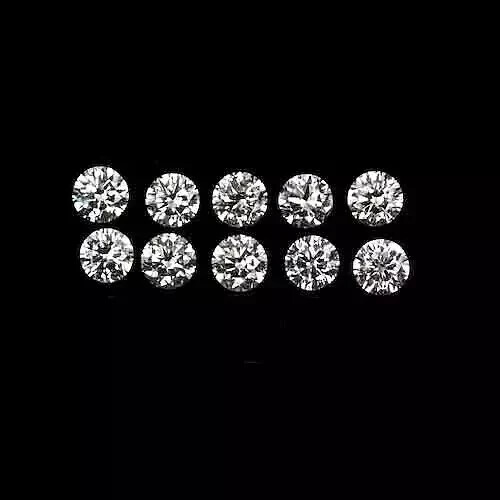 100 PCS Loose Lab Grown CVD Diamond 3.00 MM Round D Color, IF CLARITY Certified