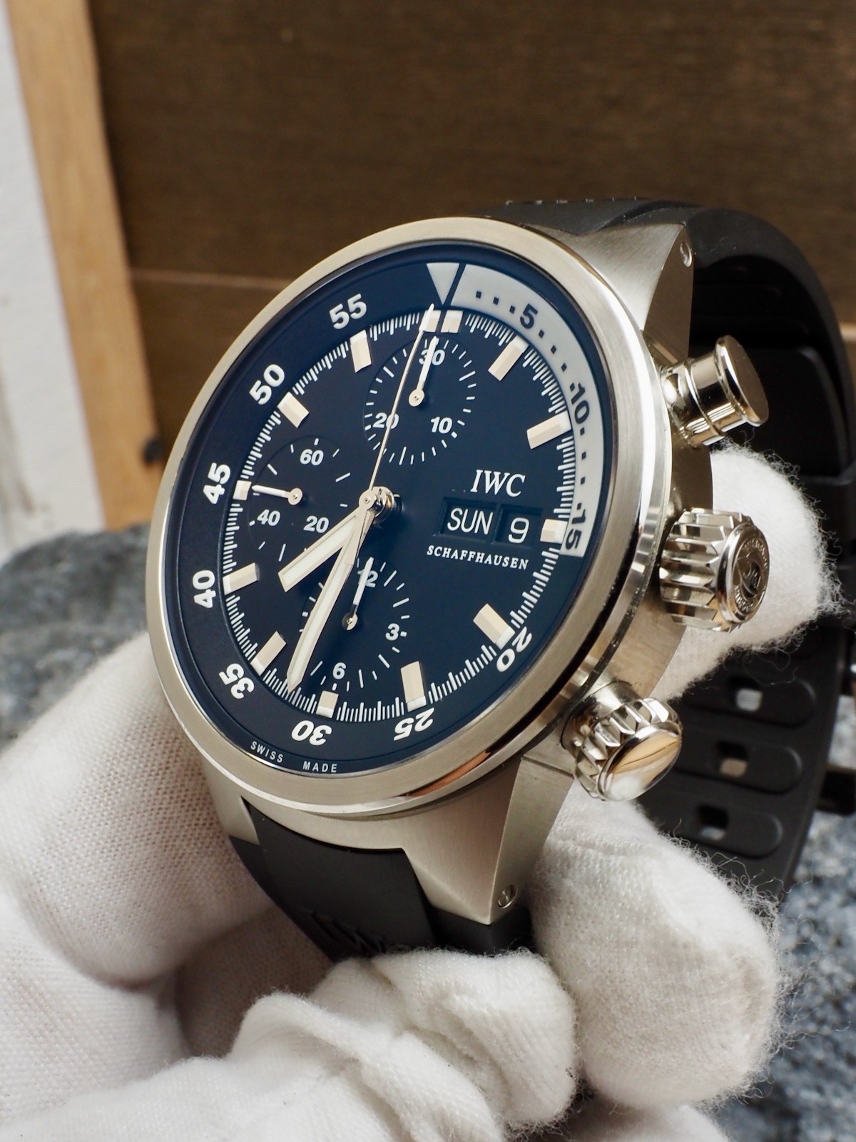IWC Aquatimer Original Chronograph 99% LNIB (Unpolished) RARE Condition IW371933