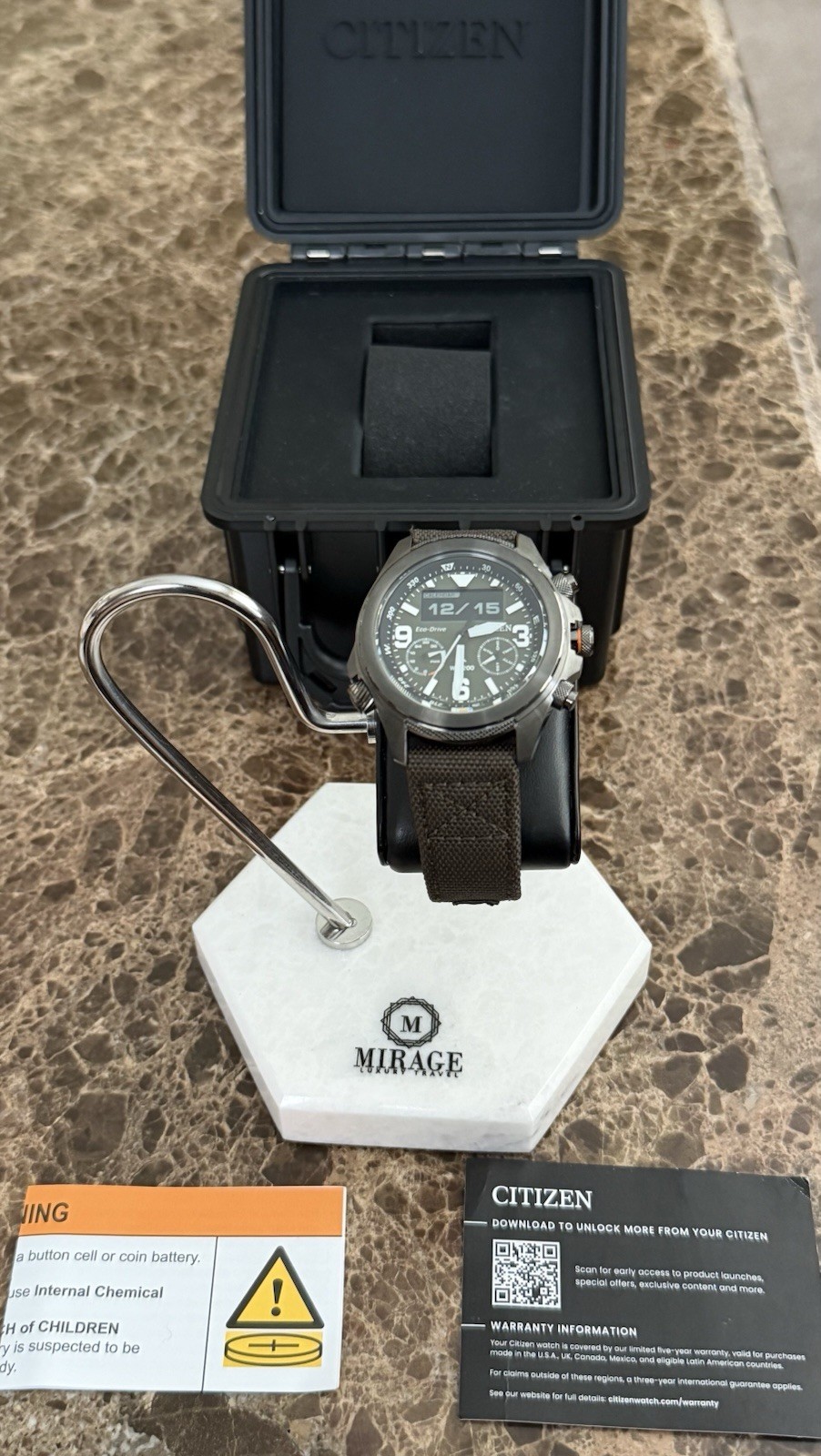 Citizen Men’s Promaster Land Analog-Digital Green Dial Watch – JV1005-02W NEW