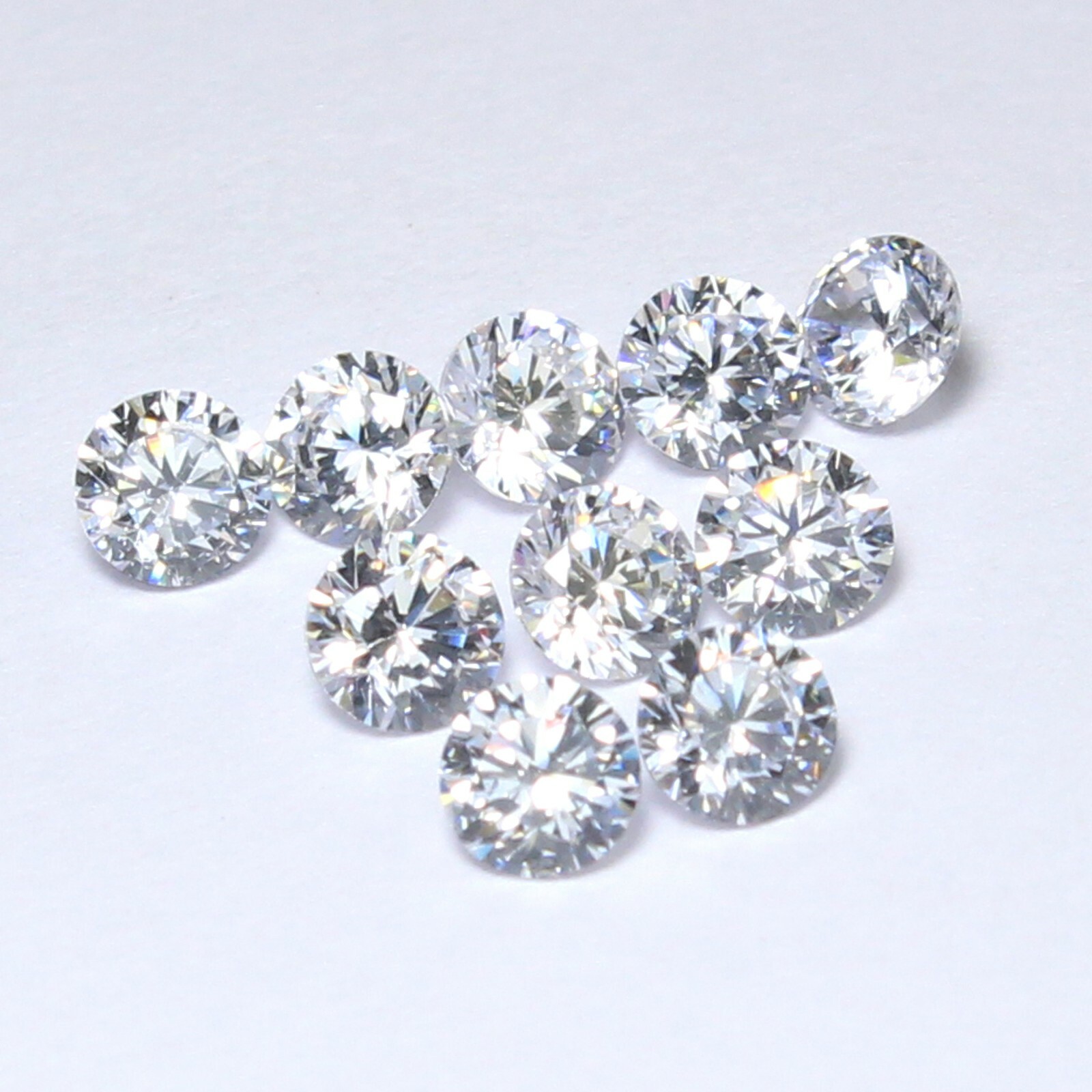 Natural 4.00 mm Round D Color VVS1 Clarity Brilliant Cut Diamond 10 Pcs Lot