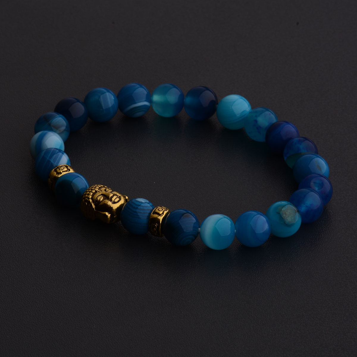 Men Women 8mm Natural Round Gemstone Bead Handmade Beads Bracelets Charm Jewelry