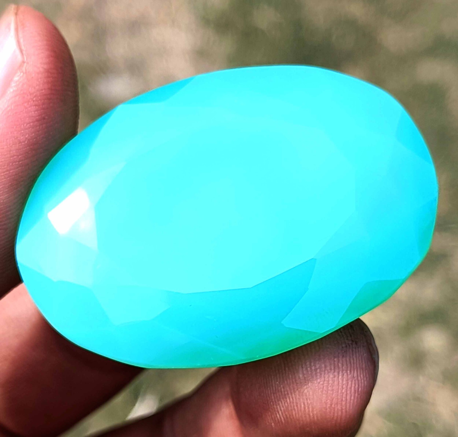 RAREST PIECE GREEN OPAL 168 CT EGL CERTIFIED UNTREATED OVAL CUT LOOSE GEMSTONE