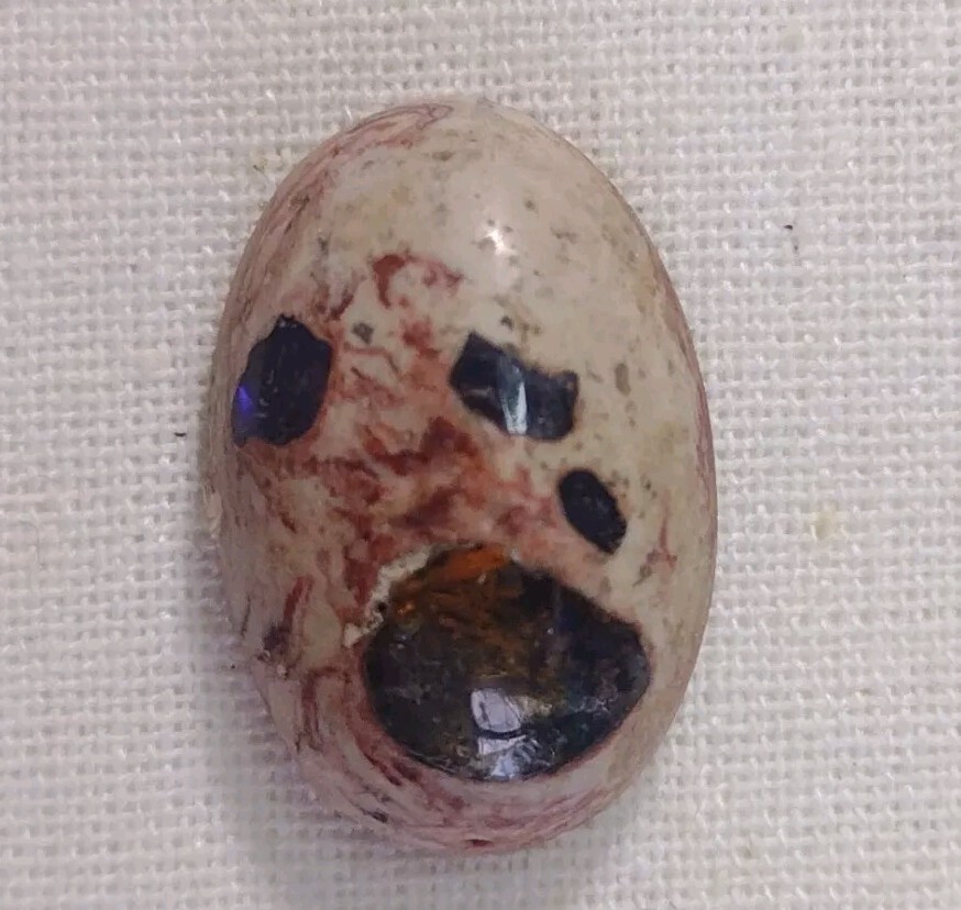 13.0 Ct. Mexican Cantera Fire Opal Stone, Oval, 19x12x6mm.