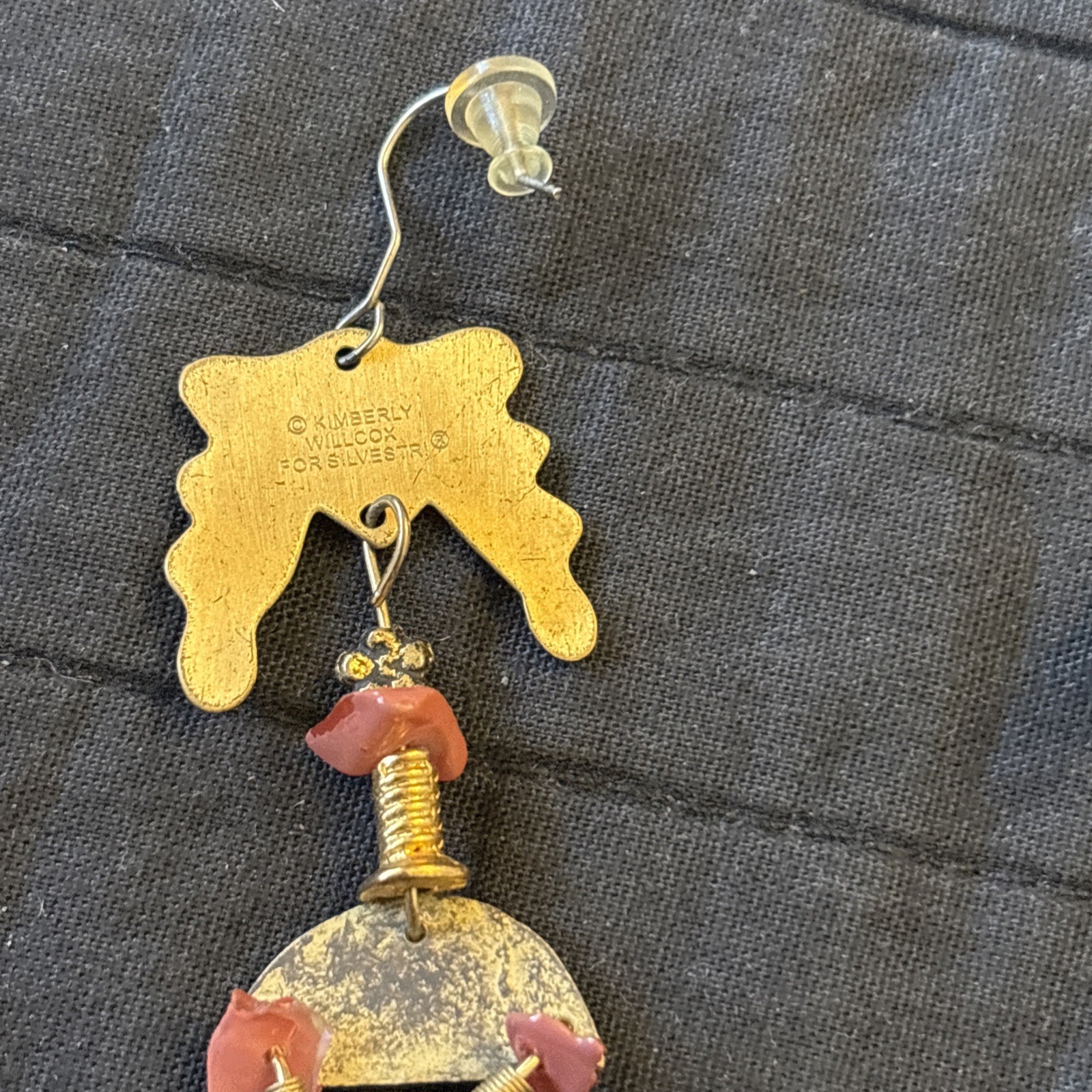 Kimberly Willcox for Silvestri Earrings Pierced Artisan. EUC