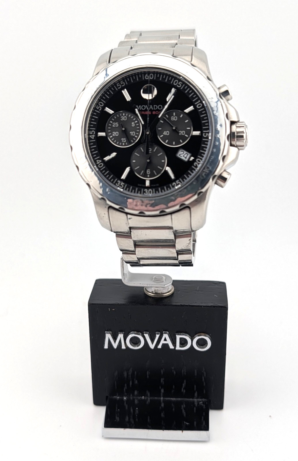 Movado Men’s Series 800 SS W/Black Dial; Model #14.1.27.1426 ~ Special